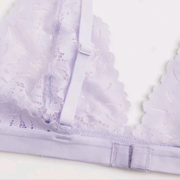 Lilac Lace Triangle Bralette - Picture 3 of 5